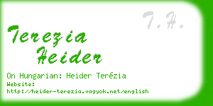 terezia heider business card